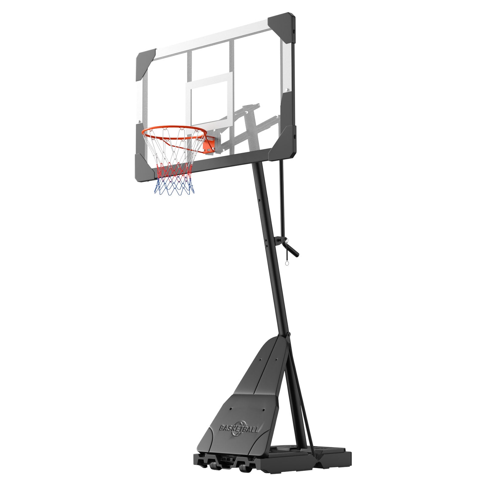 Portable Basketball Stand With Adjustable Height For Adults Kids_voghion.com